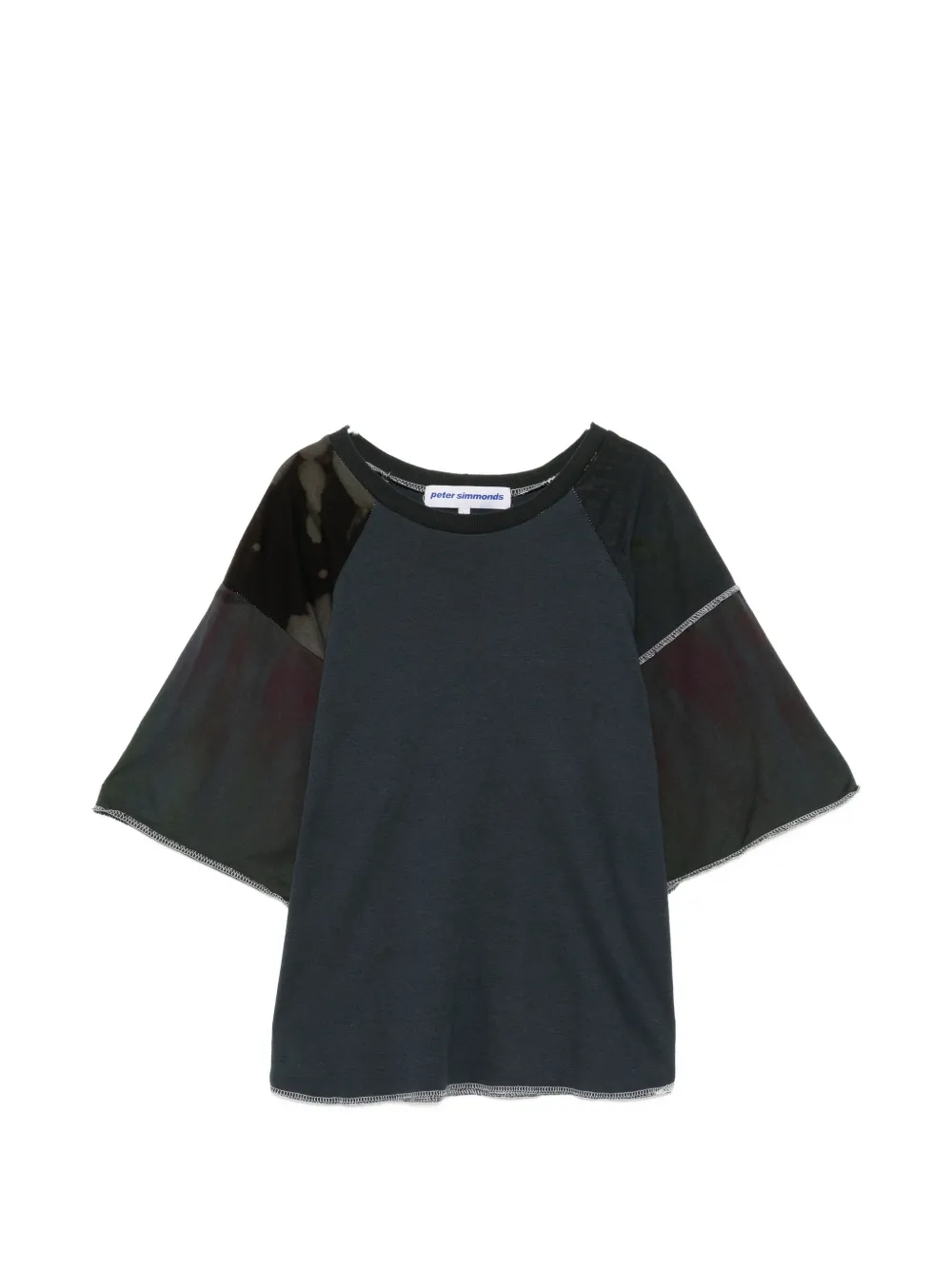 Stain Shade tie-dye raglan-sleeve T-shirt – Blue