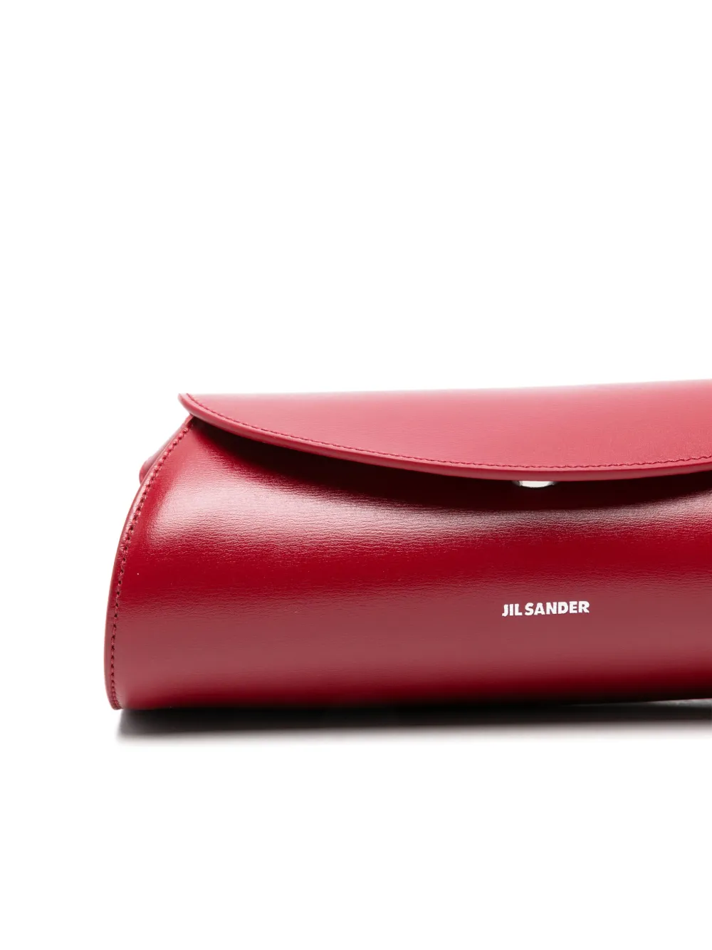Jil Sander Cannolo kleine schoudertas Rood