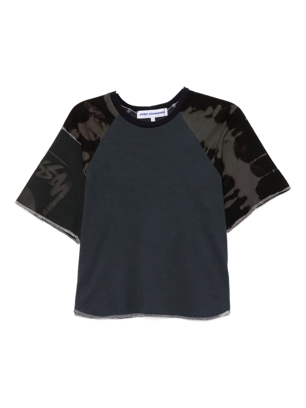 Stain Shade Graphic T-shirt In Blue