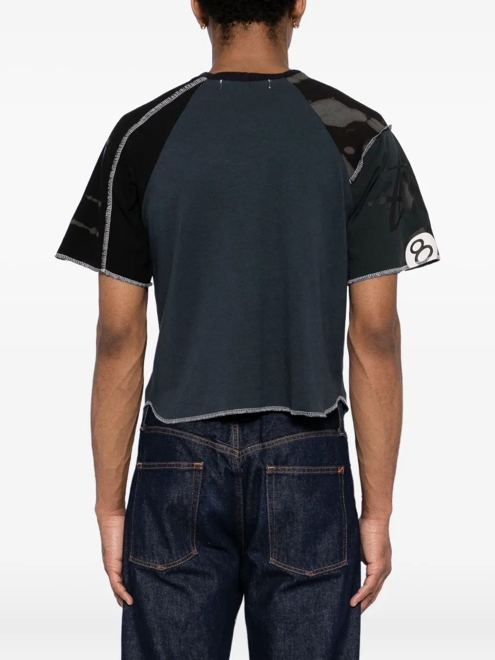 Stain Shade Graphic T-shirt In Blue