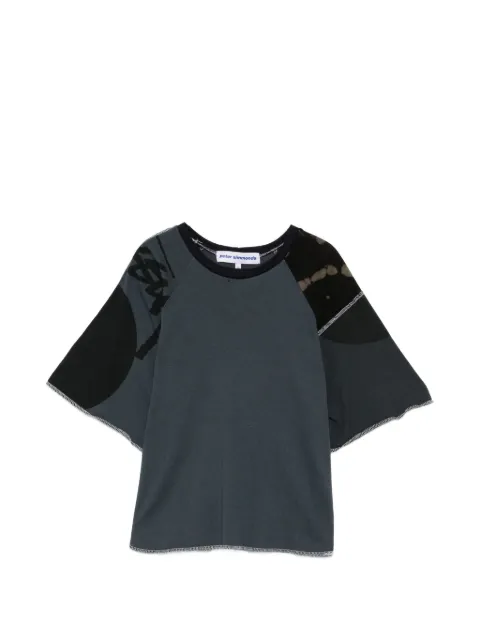Stain Shade raglan-sleeve panelled T-shirt