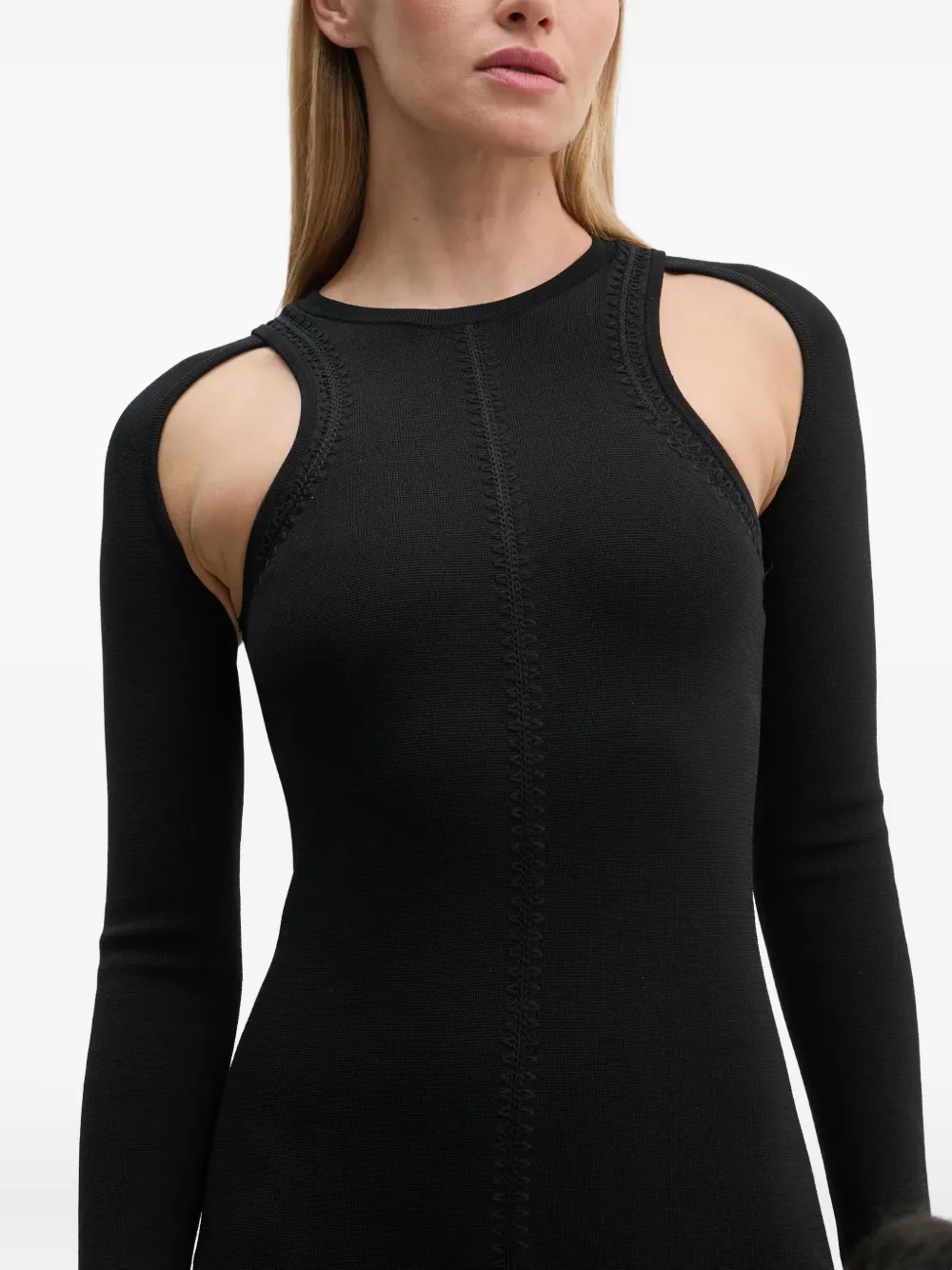 Nanushka Uitgesneden jurk Zwart