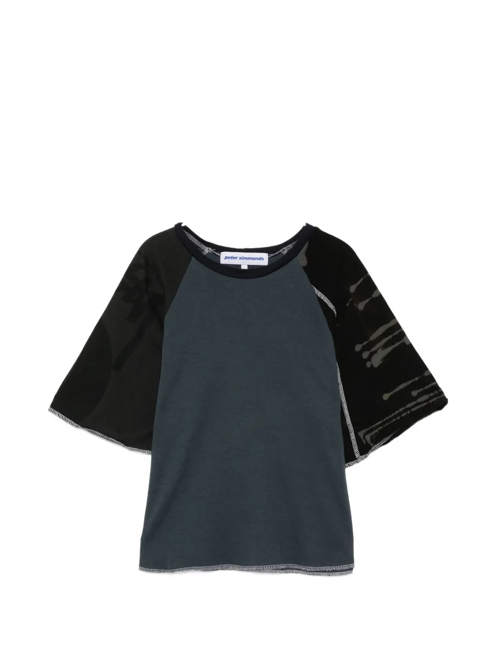 Stain Shade tie-dye raglan-sleeve T-shirt – Blue