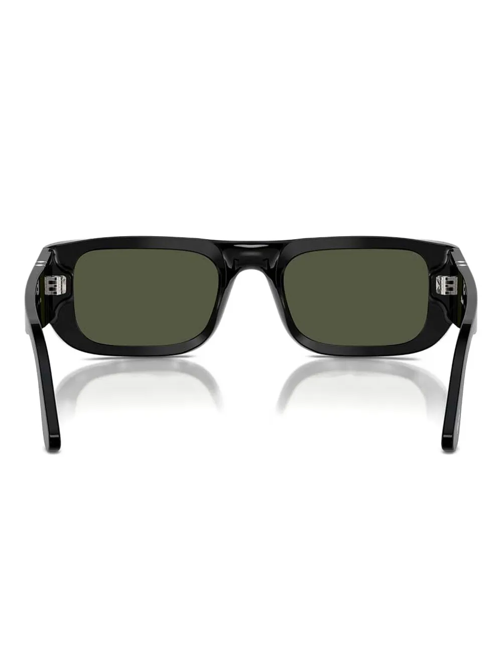 Persol Zonnebril met opvallend vierkant montuur Zwart