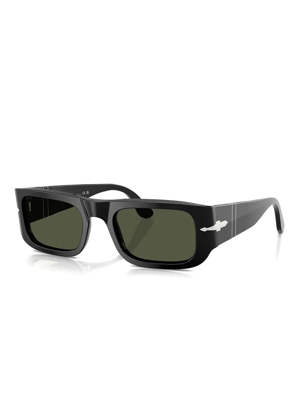 Persol Zonnebril met opvallend vierkant montuur Zwart
