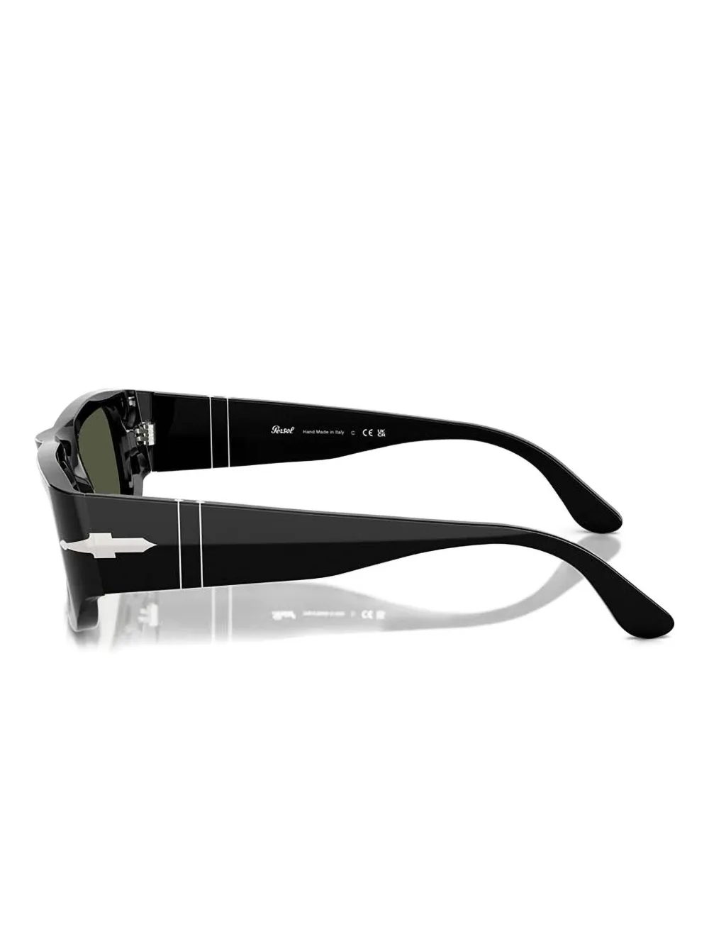 Persol Zonnebril met opvallend vierkant montuur Zwart
