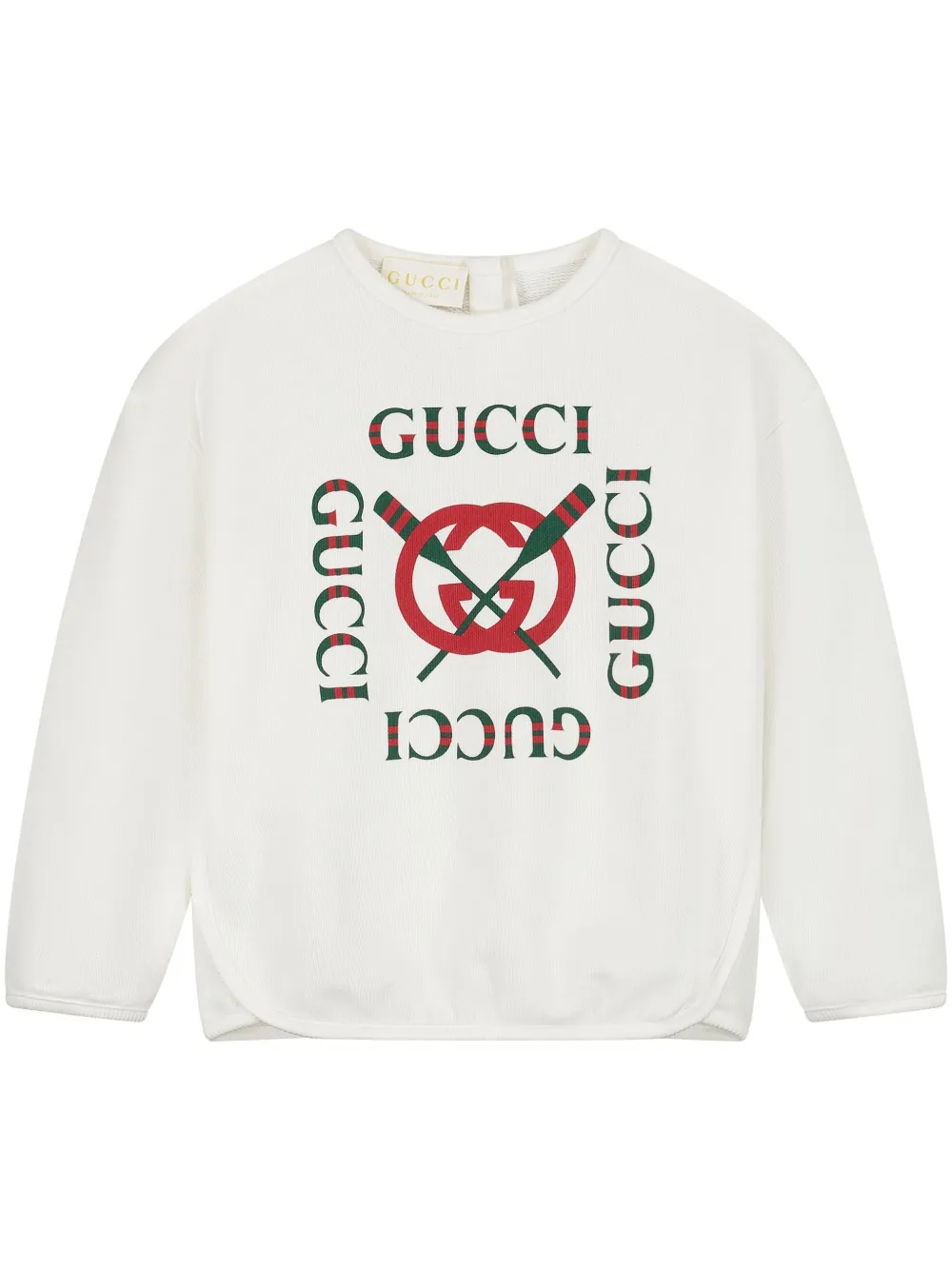 Gucci Kids Sweater met logoprint Wit