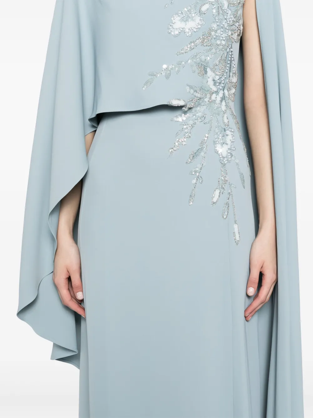 Saiid Kobeisy Verfraaide tuniek Blauw