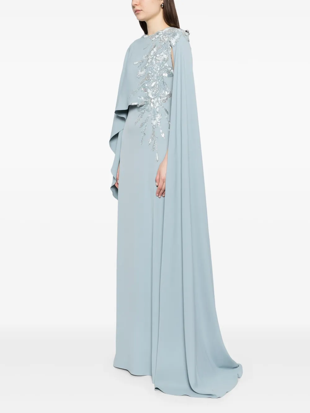 Saiid Kobeisy Verfraaide tuniek Blauw