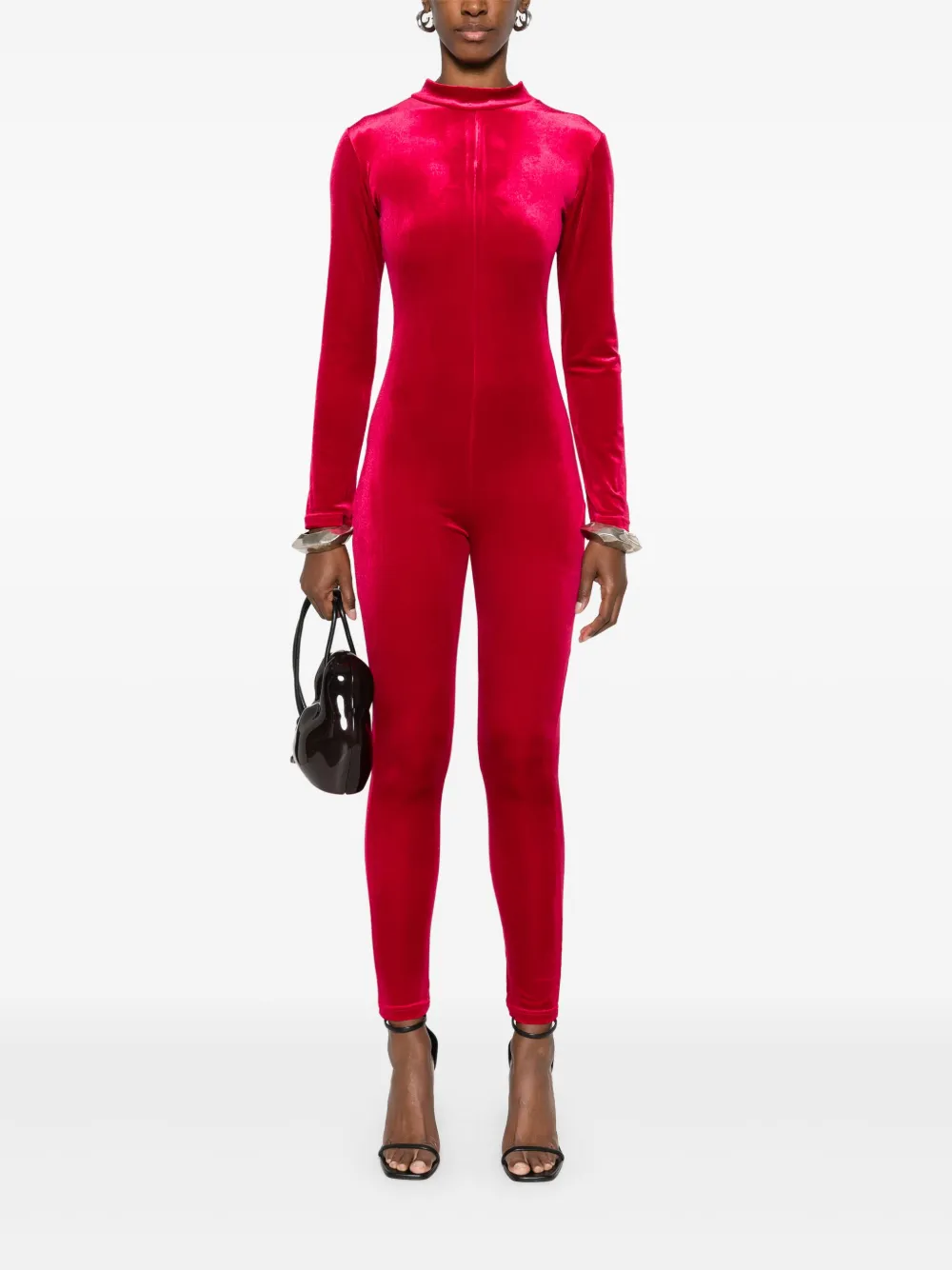 Alchemy Fluwelen jumpsuit - Roze