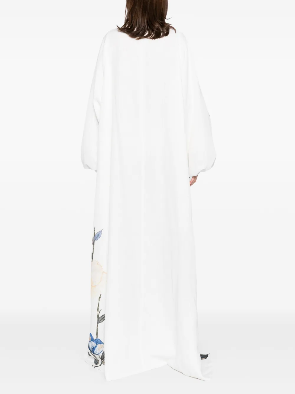 Saiid Kobeisy Tuniek met bloemenprint Wit