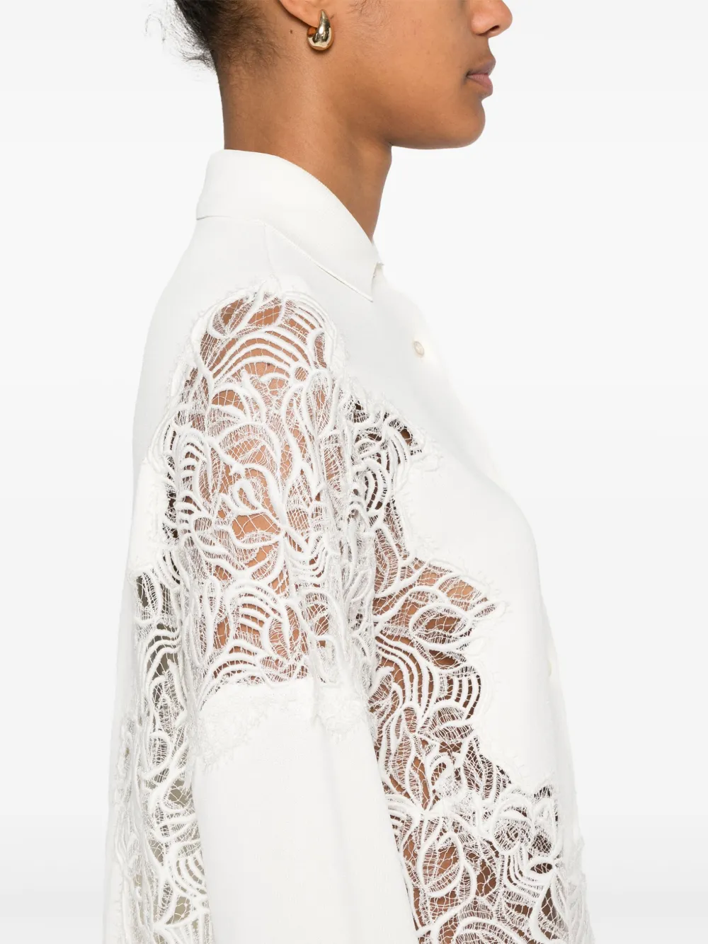 Ermanno Scervino Blouse met lange mouwen Beige