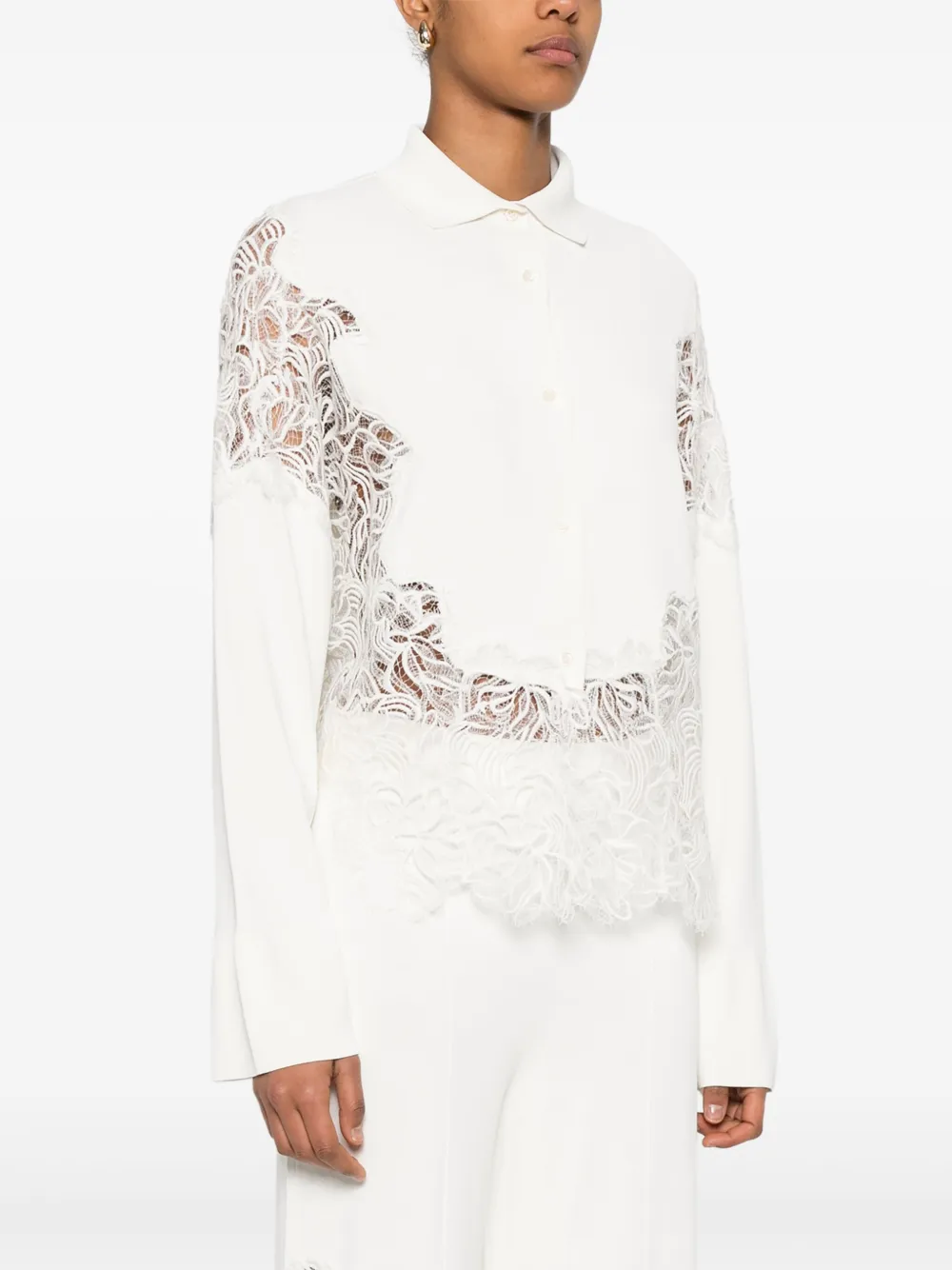 Ermanno Scervino Blouse met lange mouwen Beige
