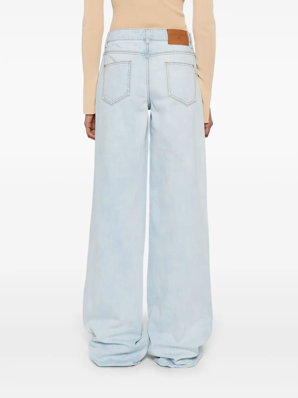 Ermanno Scervino Jeans met wijde pijpen Blauw