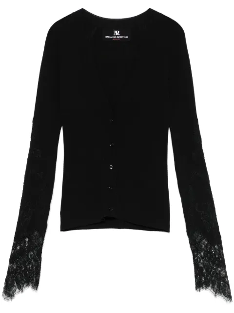 Ermanno Scervino lace-panelling cardigan