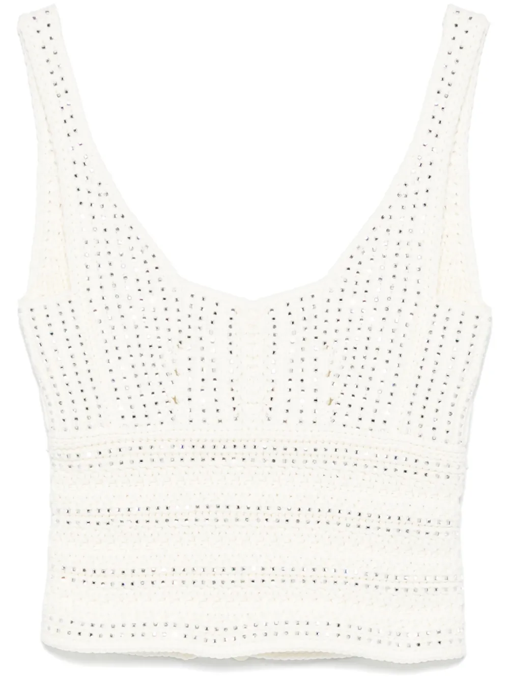 Ermanno Scervino Gebreide tanktop Wit
