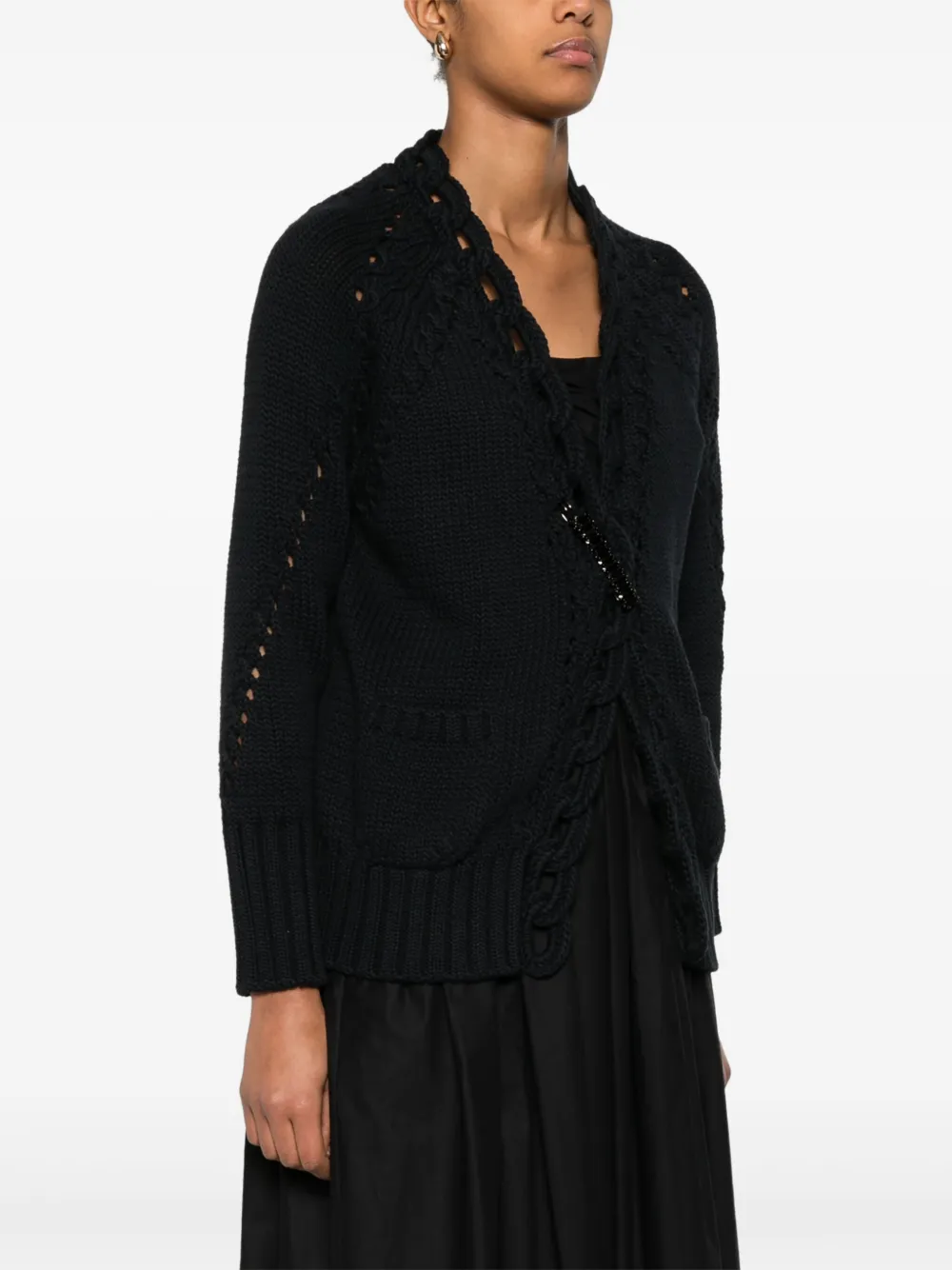 Ermanno Scervino Vest met speld detail Blauw