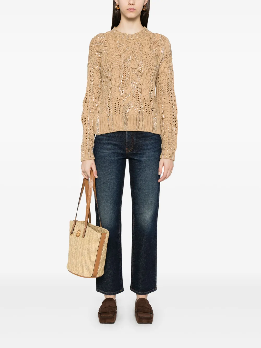 Ermanno Scervino crystal-embellished sweater | Knitted Sweaters | Image 2