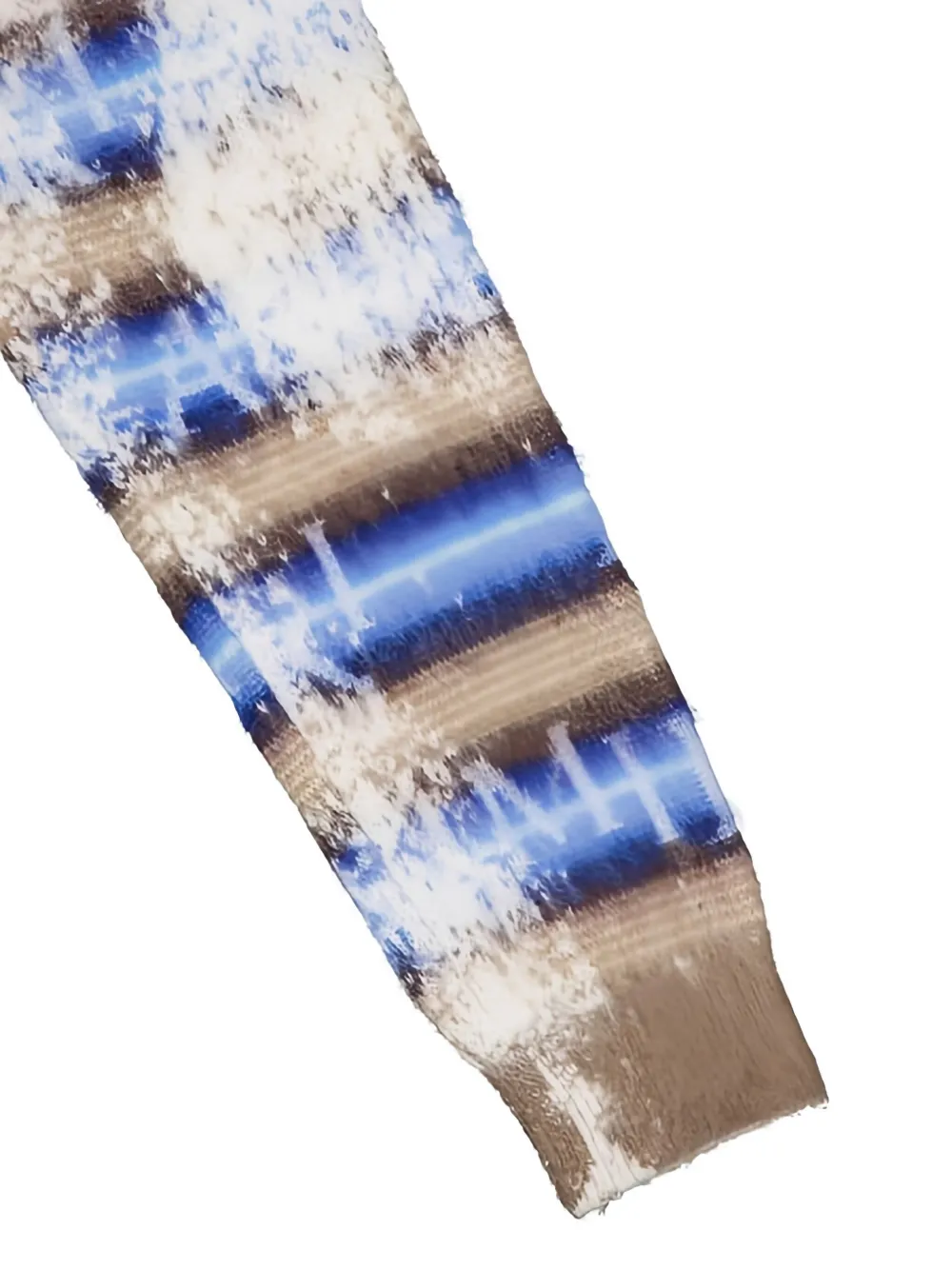 Amiri Striped Hoodie In Blue