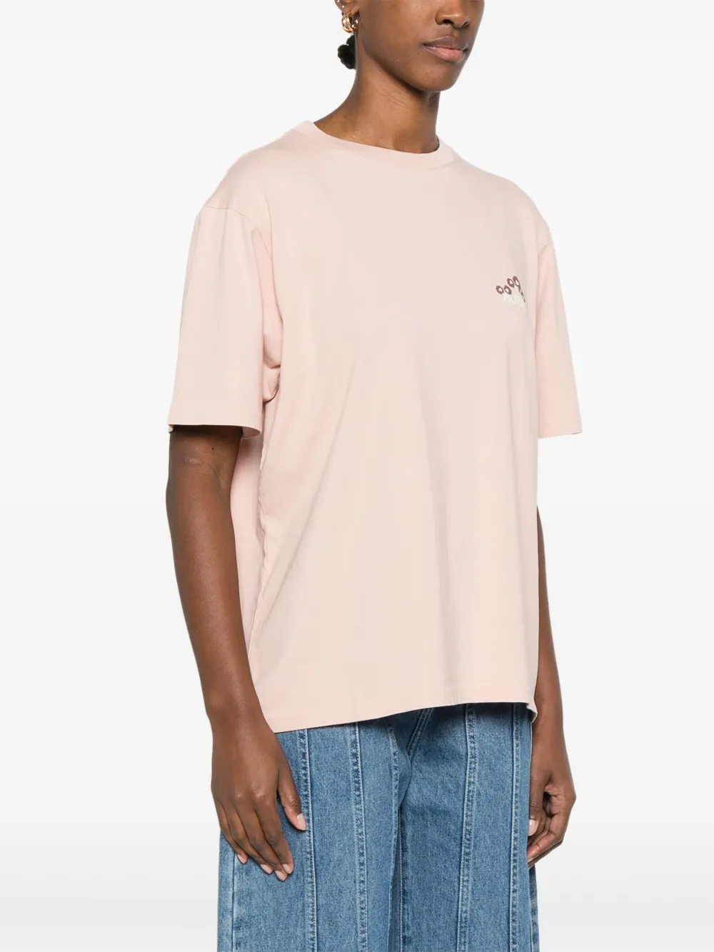 Autry T-shirt met logoprint Roze