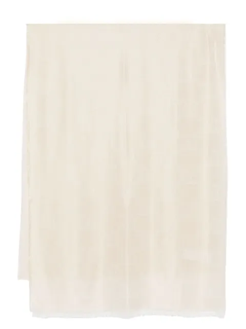 Max Mara monogram-jacquard scarf