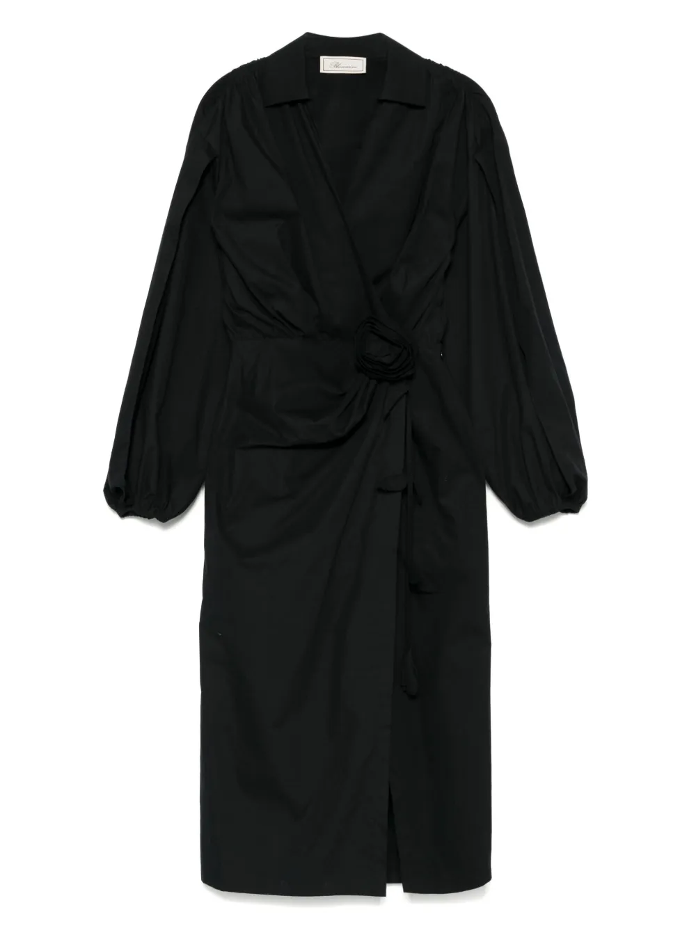Blumarine Jurk met bloemenpatch Zwart