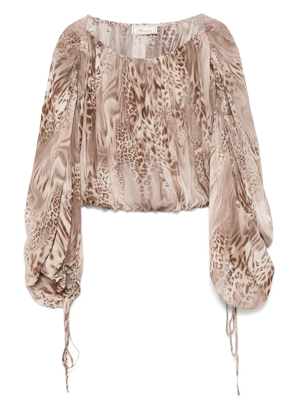 Blumarine leopard-print blouse | Brown | Image 1