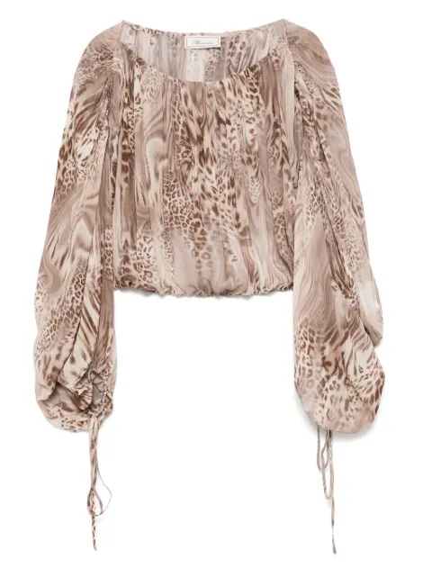 Blumarine leopard-print blouse