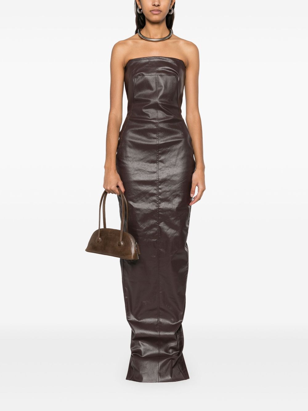 Rick Owens Bustier Gown maxi-dress - Bruin