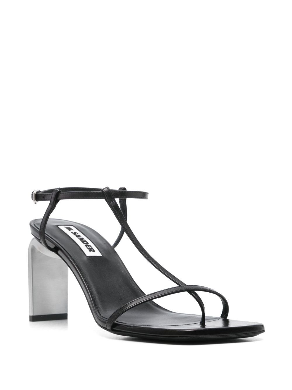 Jil Sander 80mm leather sandals Black