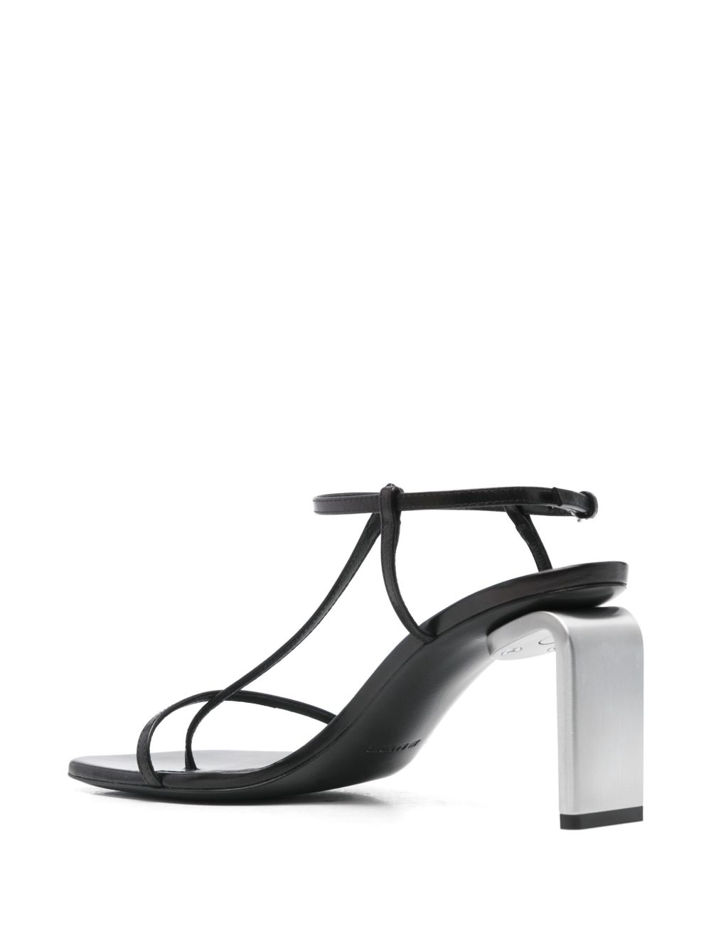 Jil Sander 80mm leather sandals Black