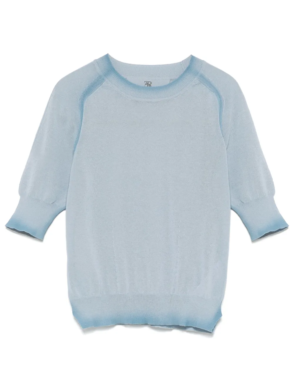 Ermanno Scervino Gebreid T-shirt Blauw