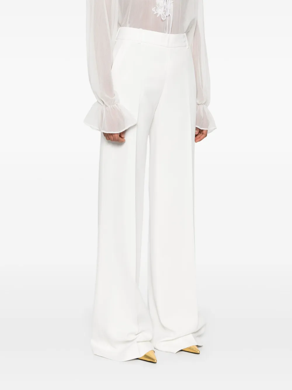Ermanno Scervino Crêpe broek Wit