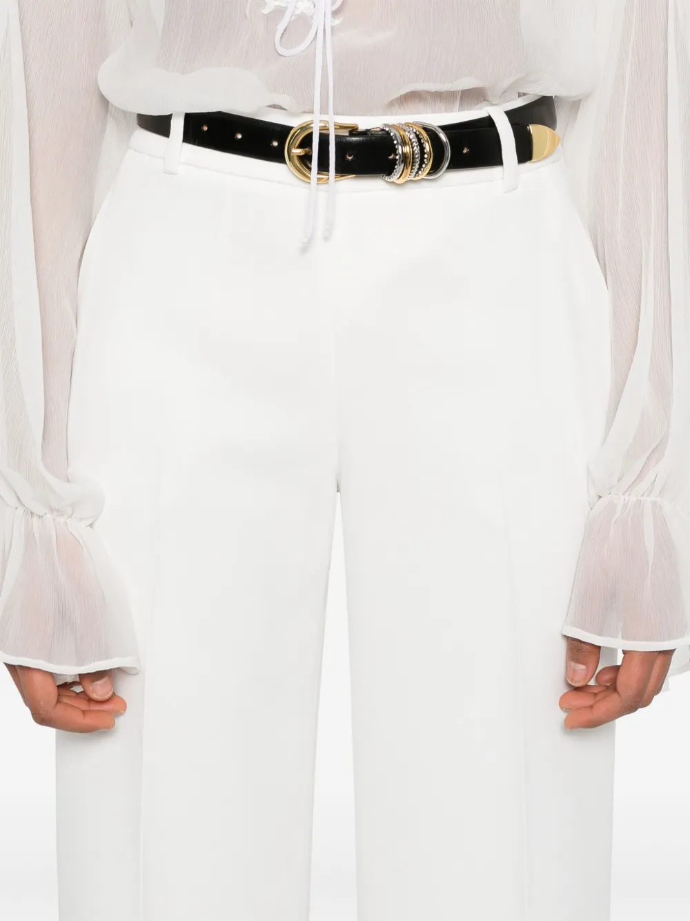 Ermanno Scervino Crêpe broek Wit