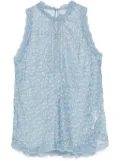 Ermanno Scervino floral-print tank top - Blue