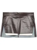 Rick Owens Fog Cutoff mini skirt - Brown