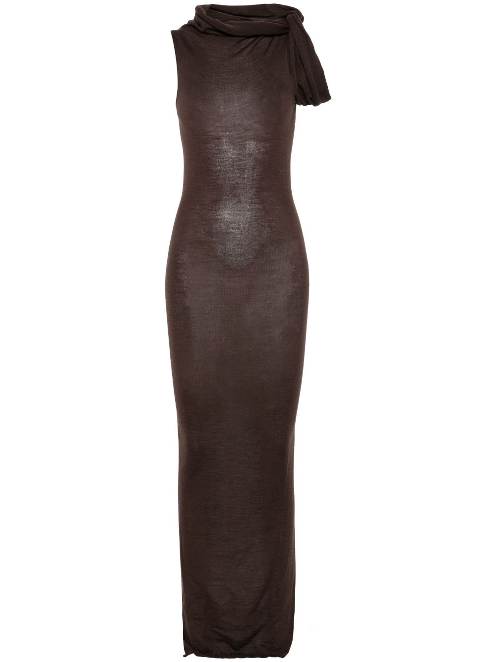 Rick Owens Banded T maxi dress - Brown