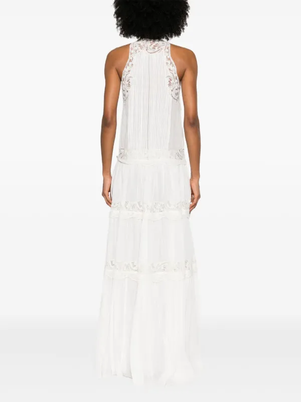 Ermanno Scervino lace-panelling Maxi Dress | White | FARFETCH