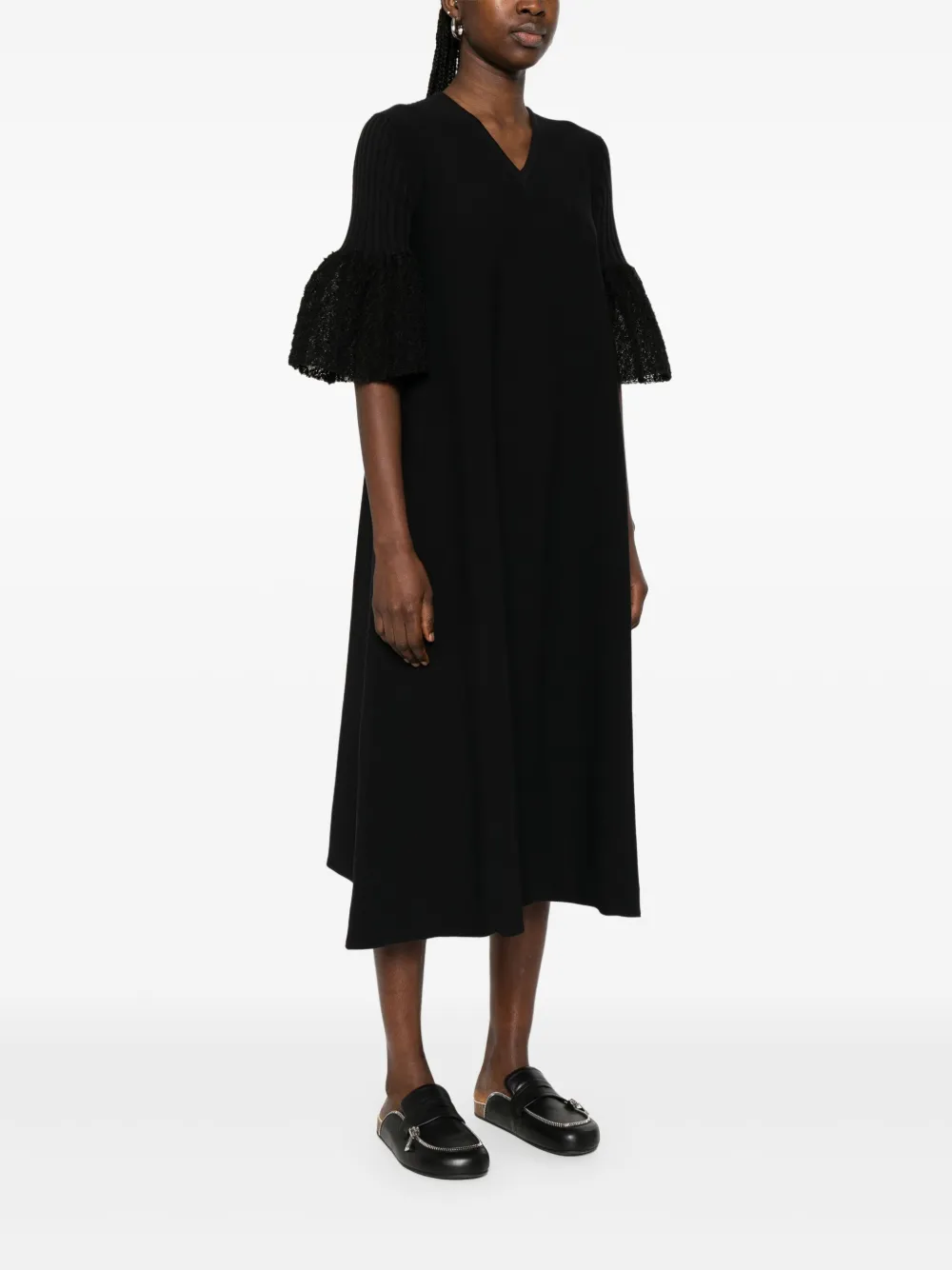 CFCL Maxi-jurk met ornament Zwart