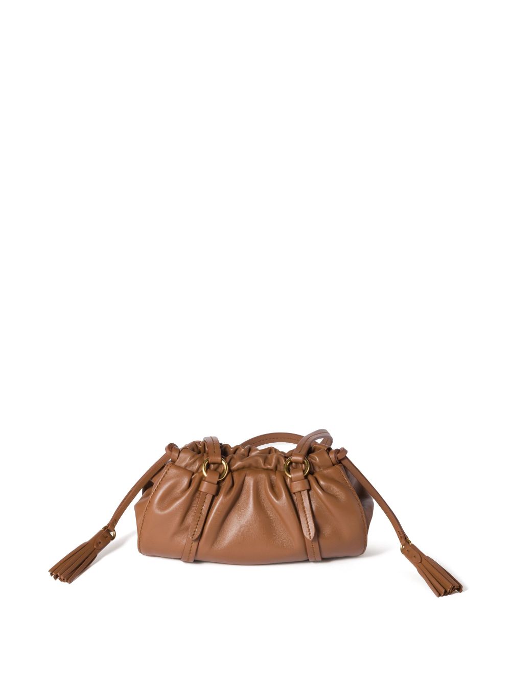 Miu Miu Joie leather shoulder bag - Brown