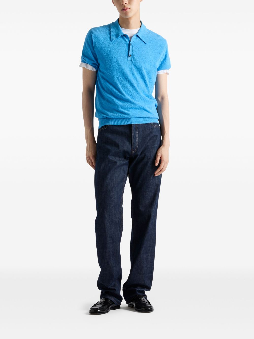 Prada cotton polo shirt - Blue