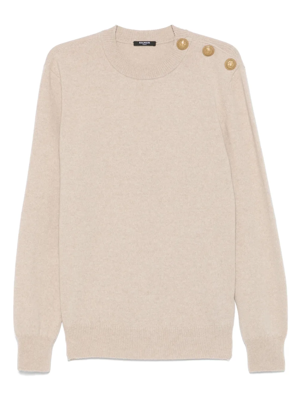 Balmain buttoned sweater | Neutrals | Image 1