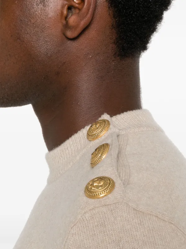 Balmain ボタン セーター | ニュートラル | FARFETCH JP