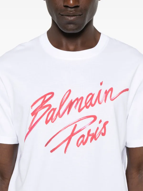 【6/7まで限定割引‼︎】BALMAIN ホログラムTシャツ ホワイト 6/7まで限定割引‼︎】BALMAIN ホログラムTシャツ ホワイト