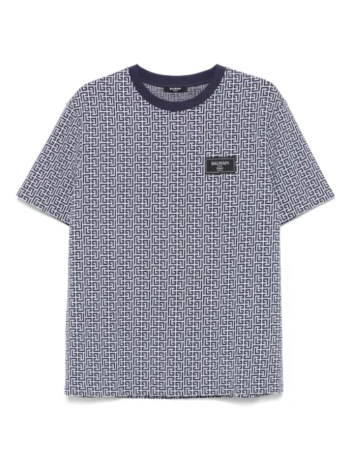 T-shirt PB Labyrinth en jacquard - Balmain - Modalova