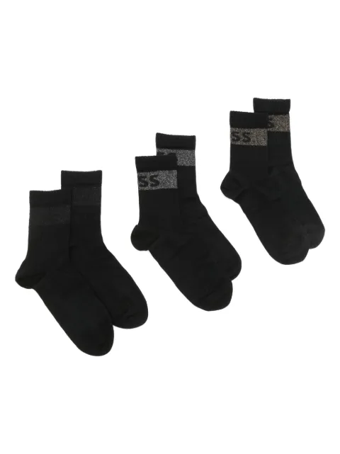BOSS 3-Pack ribbed sock gift set