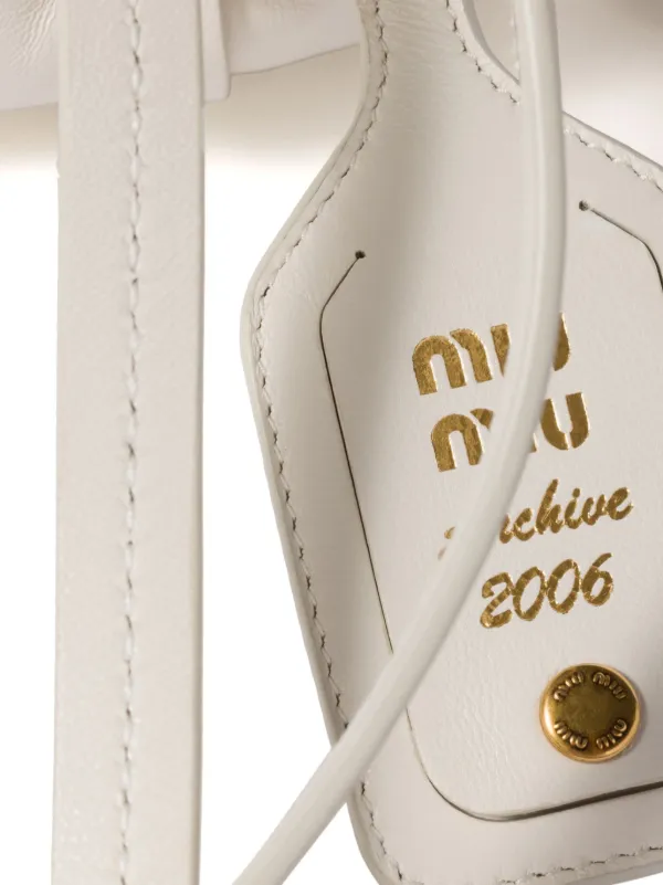 Miu Miu Joie レザーミニバッグ | ホワイト | FARFETCH JP