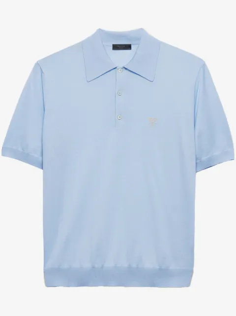 Prada fine wool polo shirt