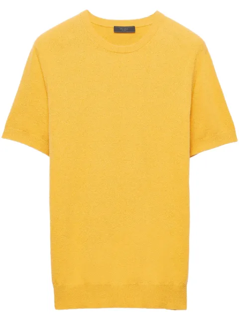 Prada short-sleeve cotton sweater
