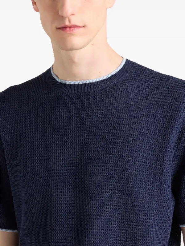 Prada short-sleeve Sweater | Blue | FARFETCH
